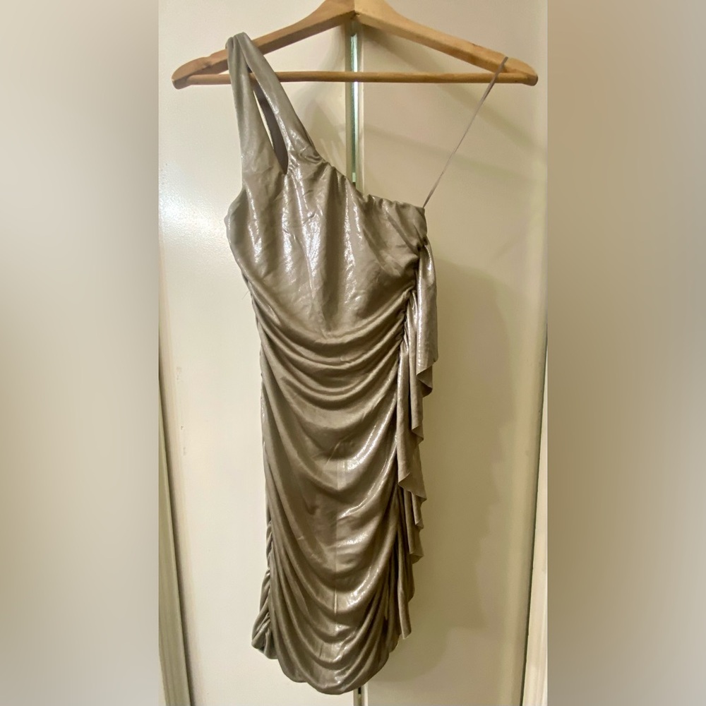 Guess 1 Shoulder Metallic Dress
